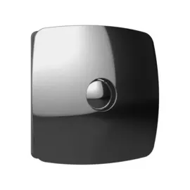 вентилятор вытяжной осевой накладной 100мм rio 4c chrome, хром, с обр. клап, diciti