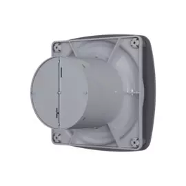 вентилятор вытяжной осевой накладной 100мм rio 4c dark gray metall, темно серый, с обр. клап, diciti