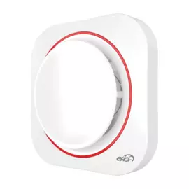 вентилятор вытяжной осевой накладной 125мм disk 5c bb, белый, с обр. клапаном, двиг. на ш.подш., era