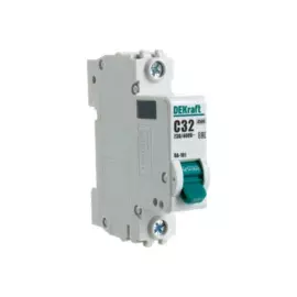 выключатель автоматический 1p 32a (c), dekraft, 11057dek