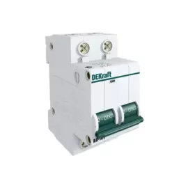 выключатель автоматический 2p 6a (c), dekraft, 11064dek