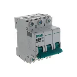 выключатель автоматический 3р 40а (с), dekraft, 11082dek