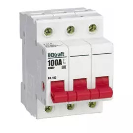 выключатель нагрузки 3р 63а (с), dekraft, 17011dek