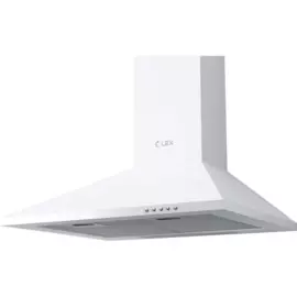 вытяжка кухонная купольная/каминная 60см, белая, lex, basic 600 white