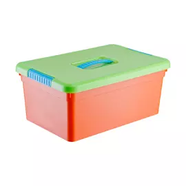 ящик для хранения 10л kid's box funbox с ручкой fb5050