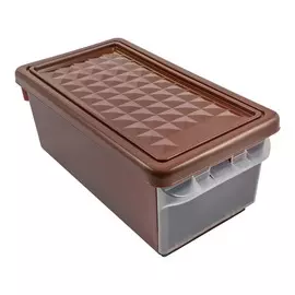 ящик для хранения 12л branq с боковой дверцей венге bq2590внг