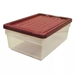 ящик для хранения 15л branq с боковой дверцей бордовый bq2591брд