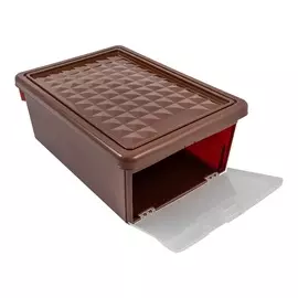 ящик для хранения 15л branq с боковой дверцей венге bq2591внг