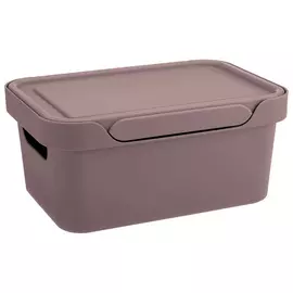 ящик универсальный 4,6л 270*190*120мм luxe эконова с крышкой коричневый 433205414