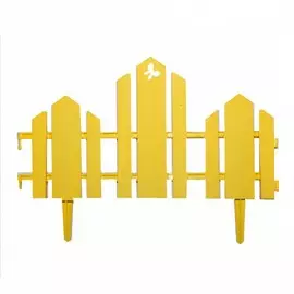 забор декоративный чудный сад набор 5 секций желтый
