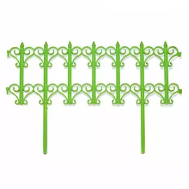 забор декоративный классика набор 5 секций салатовый