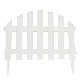 забор декоративный уютный сад набор 7 секций белый