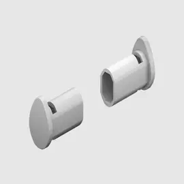 Заглушка для платяной штанги 2шт. Серый