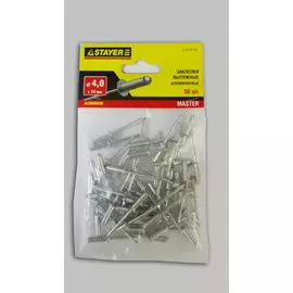 заклепки 4,0*14мм алюминиевые stayer /50шт/ 3120-40-14