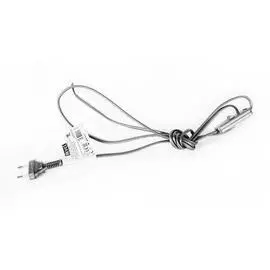 Zamel Серебро Шнур питания с выключателем и вилкой 1,9м 2,5А (SP/W)