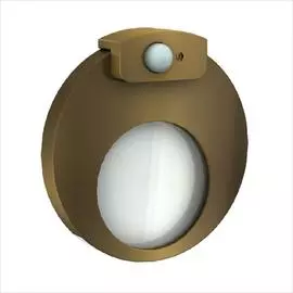 Zamel Светильник MUNA Золото/Хол.бел. в монт.коробку, 230V AC с датчиком движения