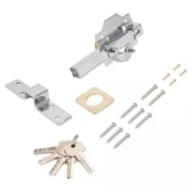 замок накладной аллюр cs-153 ll матовый хром