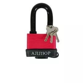 замок навесной аллюр вс1с-65пд, влагозащищенный черный