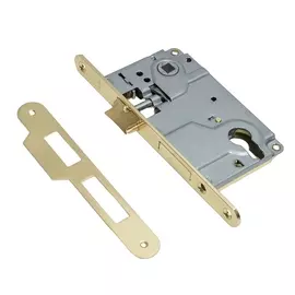 замок врезной trodos 85r1 под цилиндр pb (золото)