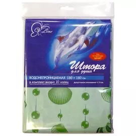 Занавеска для душа 180*180 п/э 6984