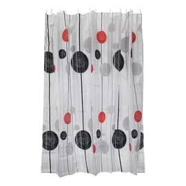 занавеска для ванной 180*180см sc-pe-32 рыжий кот полиэстер 311962