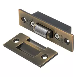 защелка межкомнатная роликовая trodos, цвет бронза