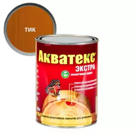 защитно-декоративное покрытие акватекс экстра тик 0,8л