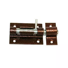 Засов круглый ДЕЛГА медь универс.