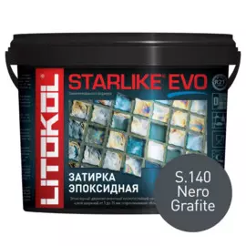 затирка эпоксидная litokol starlike evo, цвет серый s.140, 5 кг