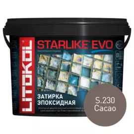 затирка эпоксидная litokol starlike evo, цвет серый s.230, 5 кг