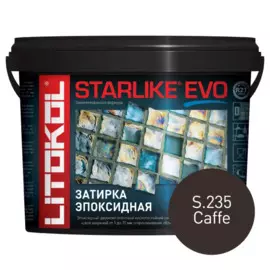 затирка эпоксидная litokol starlike evo, цвет серый s.235, 5 кг