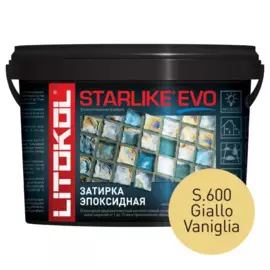 затирка эпоксидная litokol starlike evo, цвет желтый s.600, 2,5 кг