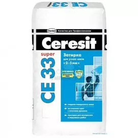 затирка для узких швов ceresit се 33, цвет роса, 2 кг