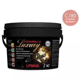 затирка litokol litochrom 1-6 luxury c.180 2кг розовый фламинго /ведро/