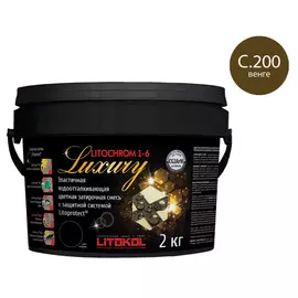 затирка litokol litochrom 1-6 luxury c.200 2кг венге /ведро/