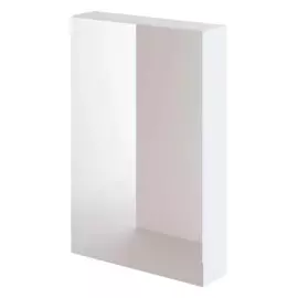 зеркальный шкаф итана александра 50 500х130х750 (белый глянец)