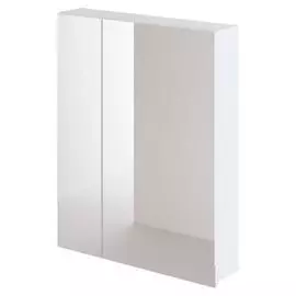 зеркальный шкаф итана александра 60 600х130х750 (белый глянец)