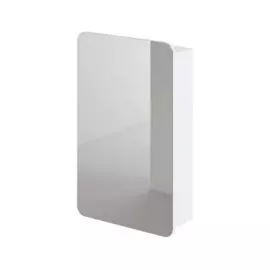 зеркальный шкаф итана анкона 50 500х150х790 1с (белый глянец)