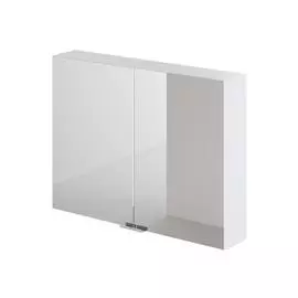 зеркальный шкаф итана city 80 800х150х600 (белый глянец)