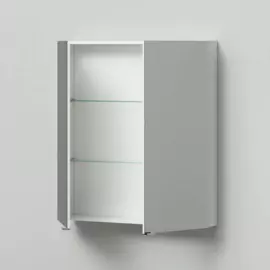 зеркальный шкаф итана city 80 800х150х900 (белый глянец)