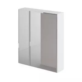зеркальный шкаф итана white 60 600х146х700 (белый глянец)