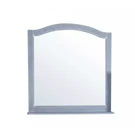 зеркало подвесное с полкой asb-woodline модерн рошфор (патина белая) 105 см (11231)