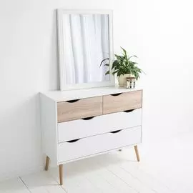 Зеркало Classical в деревянной раме Classical 60х80см, белый