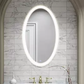 Зеркало с подсветкой Sonata Led белый перламутр 550х1150