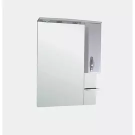 зеркальный шкаф подвесной с подсветкой asb-mebel грета 80 см (9933)