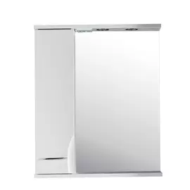 зеркальный шкаф подвесной с подсветкой asb-mebel альфа 65 см (10170)