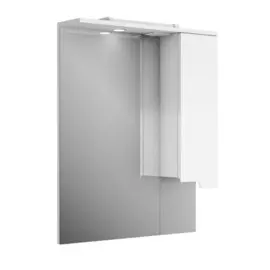 зеркало-шкаф для ванной комнаты uncoria брента 65 (66518) с подсветкой, белый