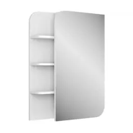 зеркало-шкаф для ванной комнаты uncoria лина 50 правый (65017) белый