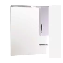 зеркальный шкаф подвесной с подсветкой asb-mebel мессина 80 см (9615)