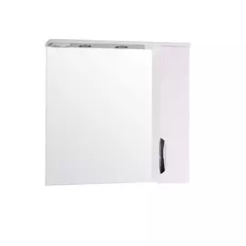 зеркальный шкаф подвесной с подсветкой asb-mebel мда 80 см (11475)